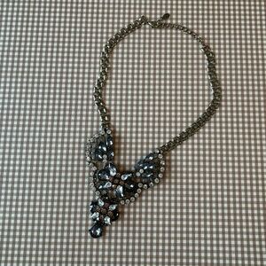 Cara Couture signed statement chain necklace stones. Multicolor